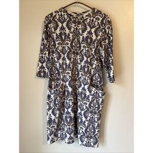 J. McLaughlin Catalina Cloth Dress Womens Size M Preppy Stretch Coastal Vacation